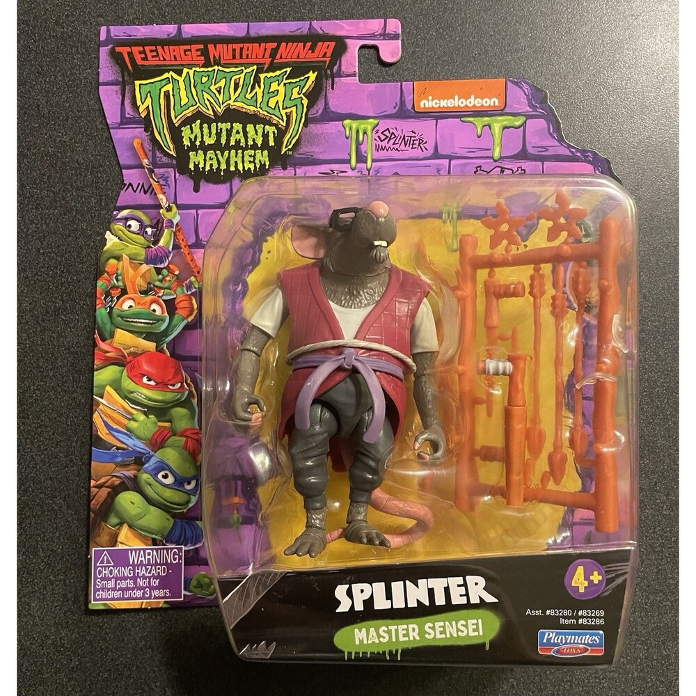 Splinter MUTANT MAYHEM Playmates Toys TMNT Ninja Turtles Master Sensei Figure